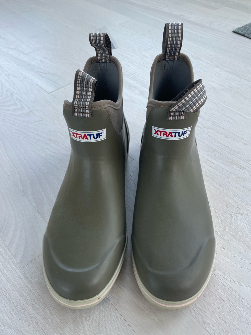 XTRATUF Taupe Ankle deck / Rain Boots women’s size 10 / men’s 8.5